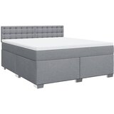  Krevet s oprugama i madracem svjetlosivi 180x200 cm od tkanine | shoptok.hr