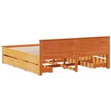 vidaXL Okvir kreveta bez madraca s uzglavljem 180x200 cm od borovine | shoptok.hr