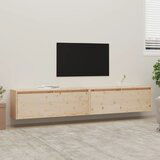 vidaXL Stenska omarica 2 kosa 100x30x35 cm trdna borovina Cene