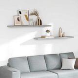  Plutajuće zidne police 2 kom boja betona 120x23,5x3,8 cm MDF | shoptok.hr