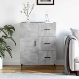  Komoda siva boja betona 69,5x34x90 cm od konstruiranog drva | shoptok.hr