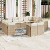 vidaXL 12-dijelni set vrtnih sofa od poliratana s jastucima bež | shoptok.hr
