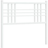  Metalno uzglavlje bijelo 100 cm | shoptok.hr