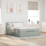  Otomanski krevet s madracem i LED 140x200 cm baršunasti | shoptok.hr