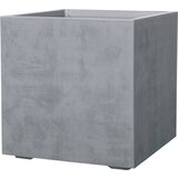 DEROMA Cvetlačni lonec "Quadro Millenium" z zbiralnikom vode - pepelnato siva - 49 cm Cene
