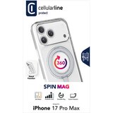 Cellular Line Celularna ovitek Spin Mag iPhone 17 Pro Max, prozoren SPINMAGIPH17PRMT | Shoptok.si