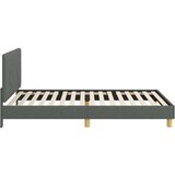 Otroški posteljni okvir z vznožjem Temno siva 90 x 200 cm blago, (5000104589) | Shoptok.si
