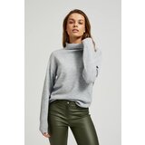 Moodo Women's turtleneck with long sleeves - gray Cijene