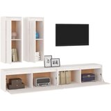 TV omarica 4 kosi bela trdna borovina, (20730289) | Shoptok.si