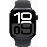Apple Watch S10 Cellular 42mm Jet Black aluminium case with Black sport band - S/M, (21681400) Cene
