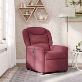  Naslonjač od tkanine crvena boja vina | shoptok.hr