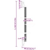  Zidna penjalica za mačke sa stupom za grebanje krem 142,5 cm | shoptok.hr
