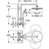 Grohe 27860001 vitalio joy 260 termostatska armatura s tuš setom | Shoptok.si