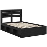 Okvir za krevet Crna 120 x 200 cm Čvrsto borovo drvo | shoptok.hr