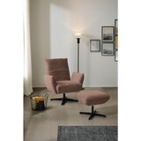 Dieter Knoll FOTELJ, starinsko roza tekstil | Shoptok.si