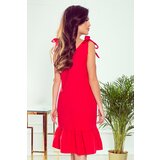 Numoco Dress with a bow on the shoulders and a ruffle | Shoptok.si