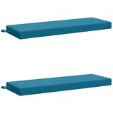  Jastučići za klupe - 2 dijela SOEST 2 kom. 100% poliester - Svjetloplava 120 x 40 x 8 cm Poliester | shoptok.hr