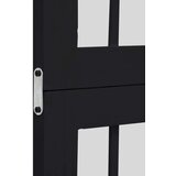 vidaXL Paravan 5-delni črn trden les pavlovnije | Shoptok.si