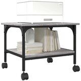  Stojalo za tiskalnik 2-nadstropno siva sonoma 50x40x38 cm les, (22137125) | Shoptok.si