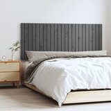 vidaXL Zidno uzglavlje sivo 147x3x60 cm od masivne borovine Cijene