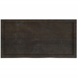  Zidna polica tamnosmeđa 100x50x(2-4) cm od obrađene hrastovine | Eponuda.com