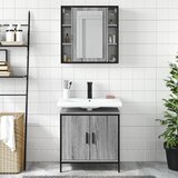  2-dijelni set kupaonskog namještaja siva boja hrasta drveni | shoptok.hr