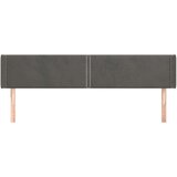  Vzglavje z ušesi temno sivo 203x16x78/88 cm žamet, (20739304) | Shoptok.si