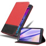 Cadorabo Ohišje, združljiv s Samsungom v rdeči črni barvi - zaščitni pokrov z magnetnim zapiranjem, stoječo funkcijo in režo za kartico, (20587703) Cene