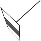 Pregrada za tuš crna 80 x 195 cm s prozirnim staklom ESG | shoptok.hr