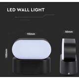  Spoljno fleksibilno LED zidno svetlo LED/5W/230V 4000K IP65 crno | Eponuda.com