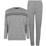 Miso Tape Striped Top and Joggers Tracksuit Loungewear Co Ord Set Cene