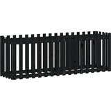  Povišena vrtna gredica crna 200x50x70 cm masivna borovina | Eponuda.com