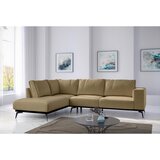 MID.YOU KOTNA SEDEŽNA GARNITURA, velurno zlate barve | Shoptok.si