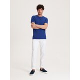 Reserved majica regular z visokim deležem modala Tencel™ - mornarsko modra | Shoptok.si