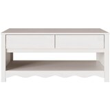  Kava Stol Drammen Bijelo 99 x 55 x 45 cm Čvrsto borovo drvo | shoptok.hr