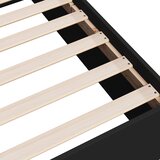  Okvir za krevet crni 90 x 190 cm od konstruiranog drva | shoptok.hr