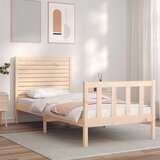 Maison Chic Posteljni okvir - Enojna postelja - Postelja za odrasle brez vzmetnice 100x200 cm trdna borovina-J6513, (21764600) | Shoptok.si