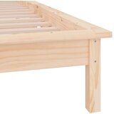  Okvir kreveta 75 x 190 cm za jednu osobu od masivnog drva | shoptok.hr