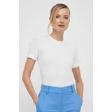 Calvin Klein Kratka majica ženski, bela barva