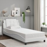  Okvir kreveta s LED-om bez madraca Zadar bijeli 100 x 200 cm | shoptok.hr