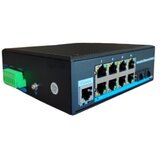 ExeLink ISG2510P upravljivi industrijski switch 8*10/100/1000 Base-T ports (POE/POE+) 2*1000 Base-X SFP porta | Eponuda.com