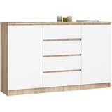 AKORD KOMODA K160 2D 4SZ CLP DĄB SONOMA / BELO, (21703186) | Shoptok.si