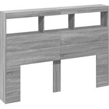 Ormarić za uzglavlje LED sivom sonomom 140x17x102 cm | Eponuda.com