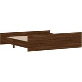  Kreveta s uzglavljem i podnožjem boja hrasta 200x200 cm | shoptok.hr