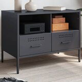 Maison Chic TV omarica - TV stojalo - Televizijska omarica antracit 68x39x50,5 cm jeklo, (21700478) | Shoptok.si