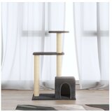 vidaXL Mačje drevo s praskalniki iz sisala temno sivo 71 cm | Shoptok.si