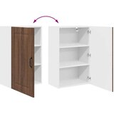 vidaXL Stenska kuhinjska omarica s polico Rjav hrast 50 x 31 x 80 cm | Shoptok.si
