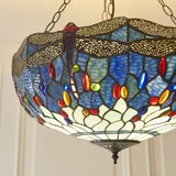 Endon 112250 - Luster na lancu Tiffany DRAGONFLY 3xE27/60W/230V prečnik 50 cm | Eponuda.com