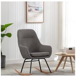  Stolica za ljuljanje od tkanine svjetlosiva | shoptok.hr