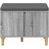 Klupa za hodnik s jastukom Sivi Sonoma 60 x 38 x 46 cm | shoptok.hr